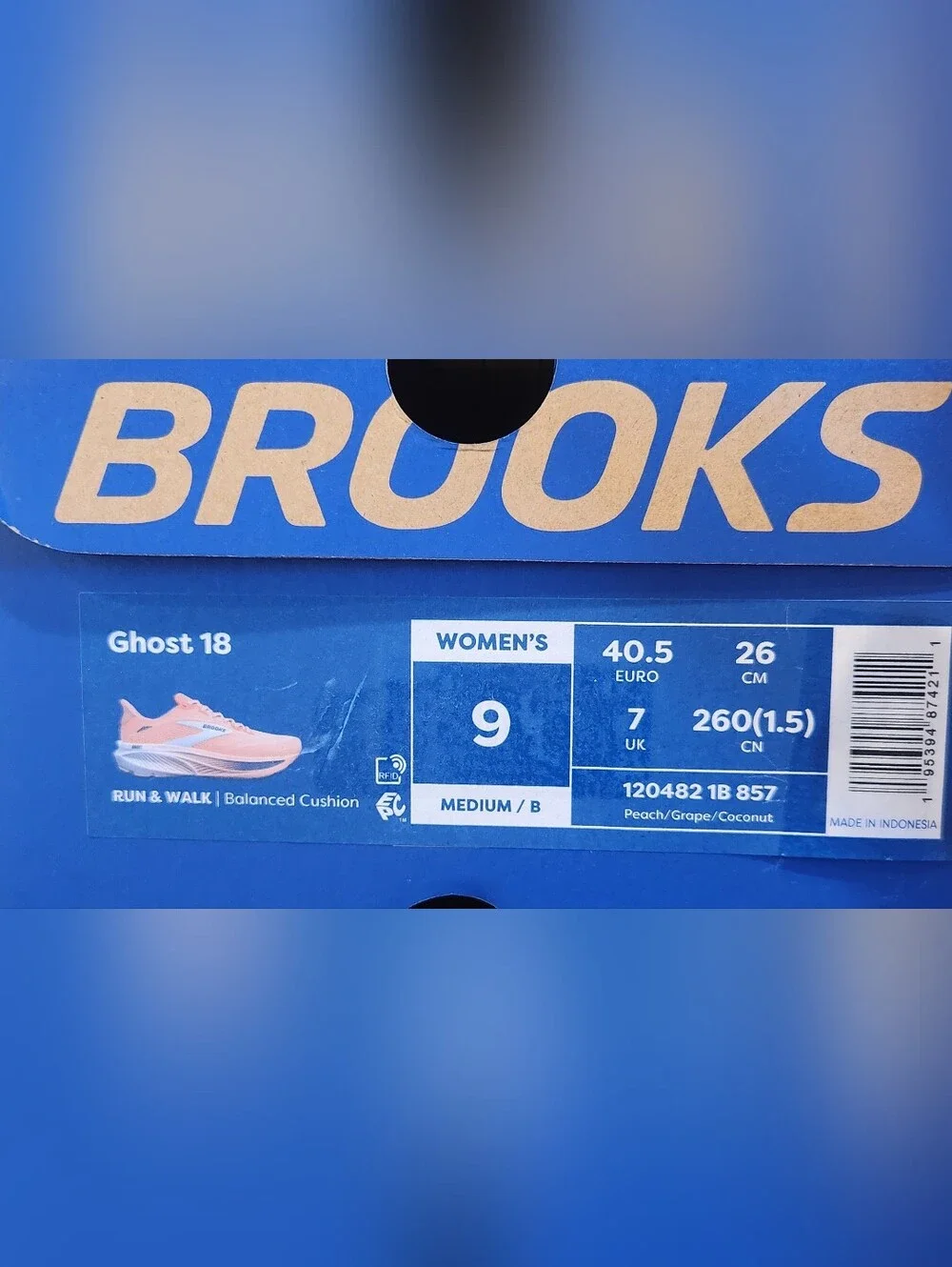 Brooks Ghost 18 Running Shoes Womens Size 9